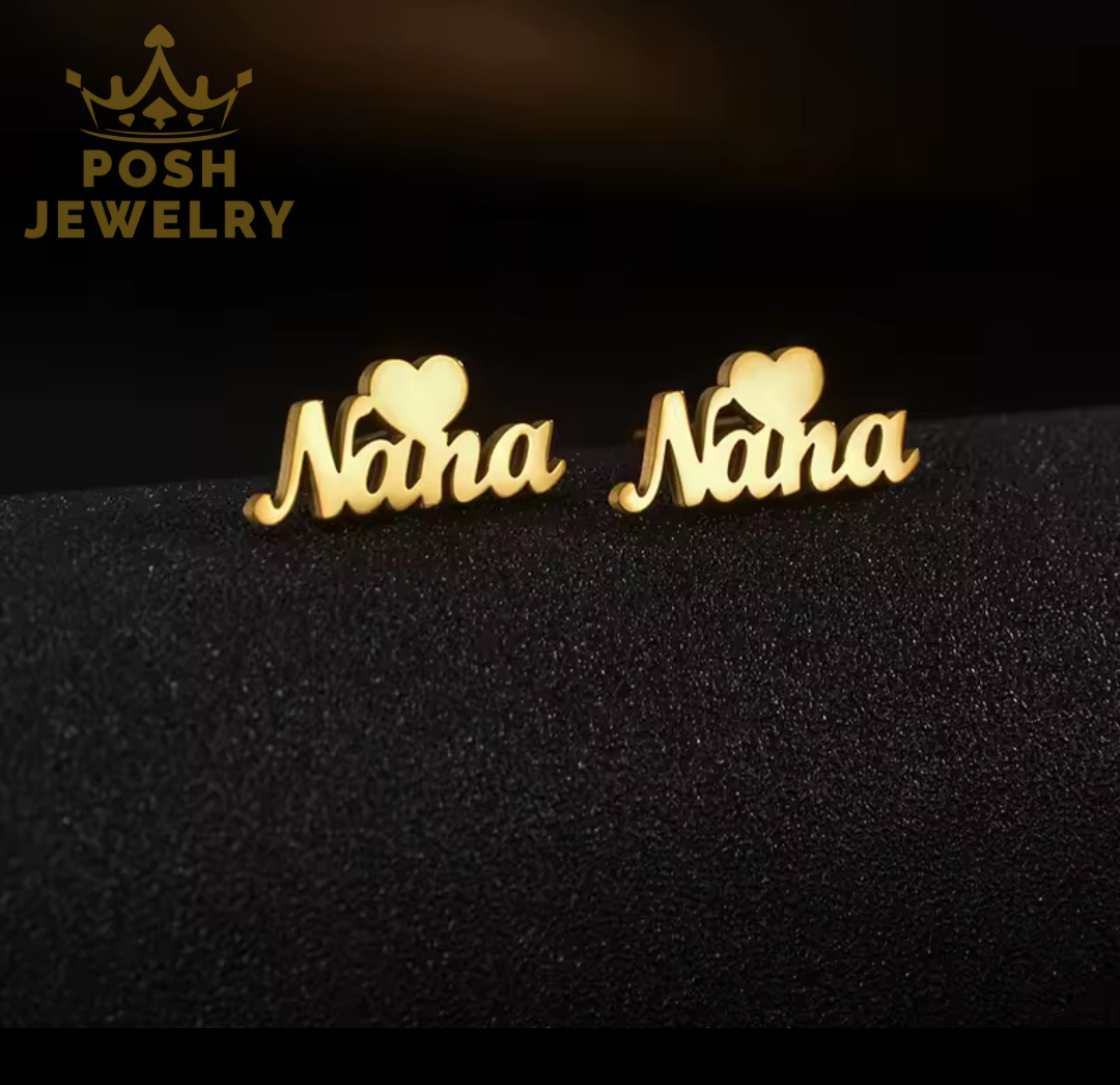 NANA CUSTOM NAME EARRINGS