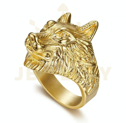 Wolf Head Ring