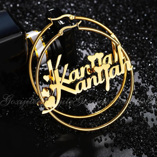 KANIJAH CUSTOM NAME EARRINGS