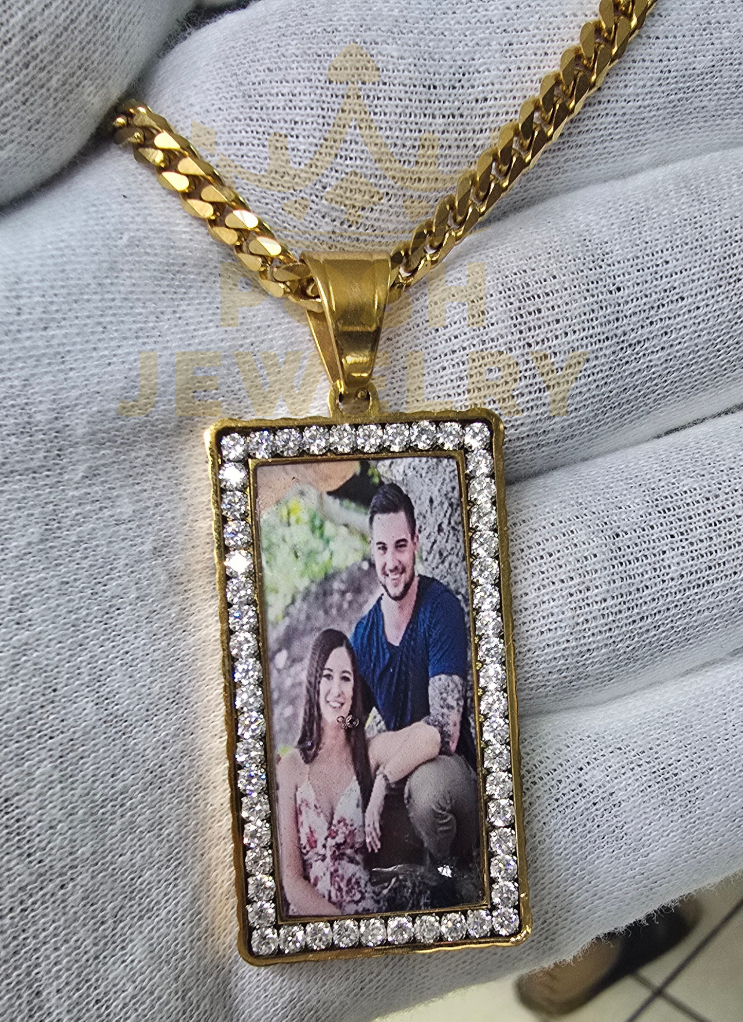 Large Rectangle Picture Pendant