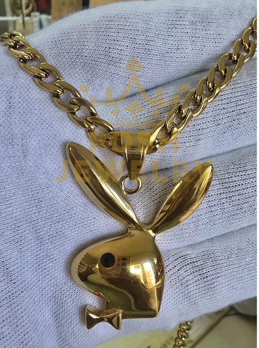 Play Boy Bunny Pendant Necklace